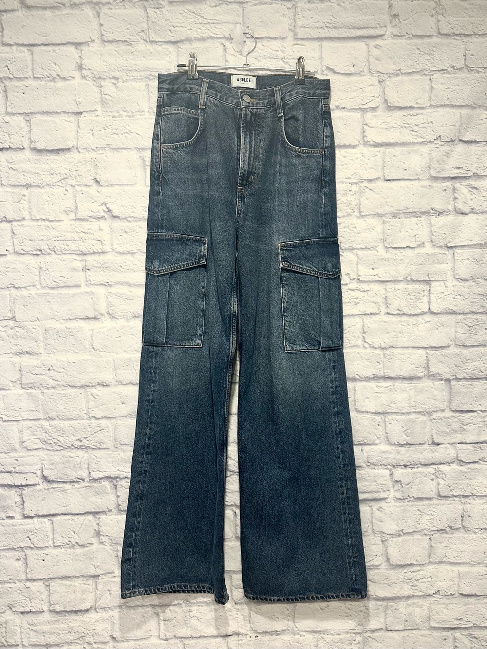 Agolde minka denim cargo pants size 25 - Picture 5 of 8